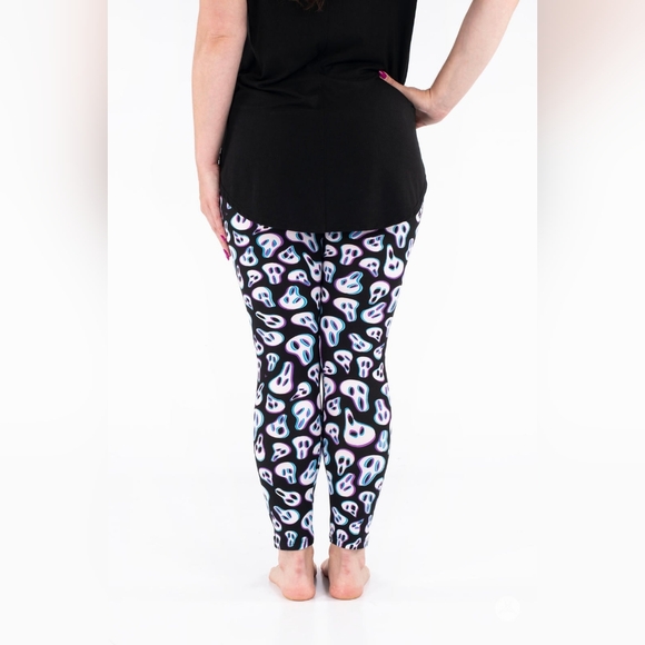 Sweetlegs Plus Halloween Follow Your Screams Leggings W- 15 in - Picture 4 of 8